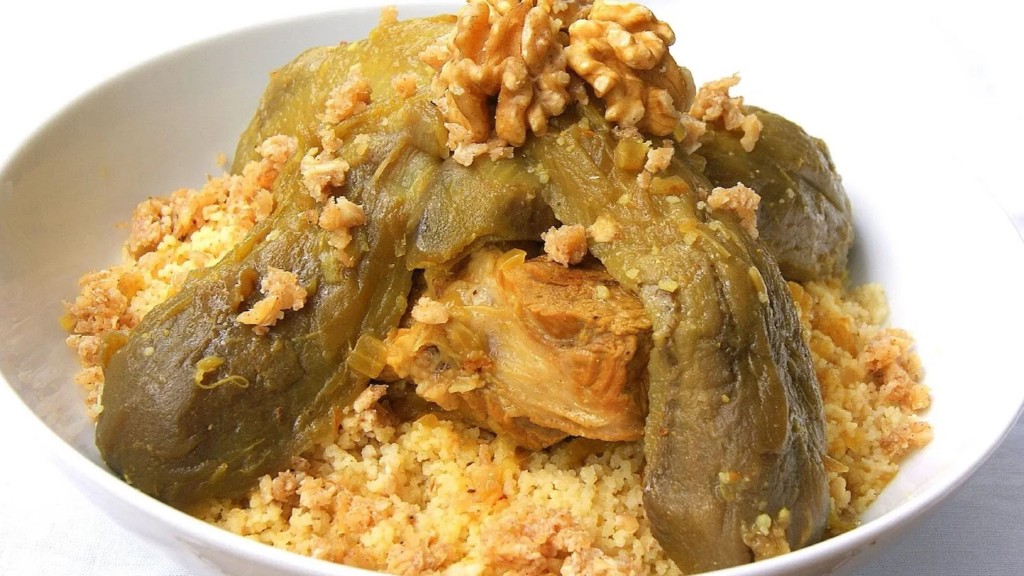 Couscous mit Walnuss und Aubergine